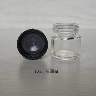 油漆备用玻璃空瓶 透明广口瓶 试剂瓶广口瓶10ml螺口瓶40ml带内盖